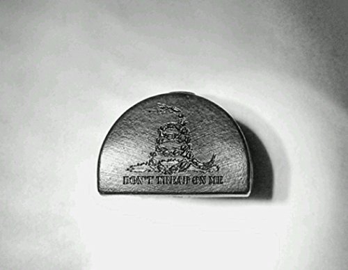 Aries Laser Designs Lone Wolf Slug Plug Engraved with Don't Tread ON ME; Fits Gen 1-3 Glock Pistols, Models 17, 17L, 19, 20, 21, 22, 23, 24, 31,32, 34, 35, 37, 38