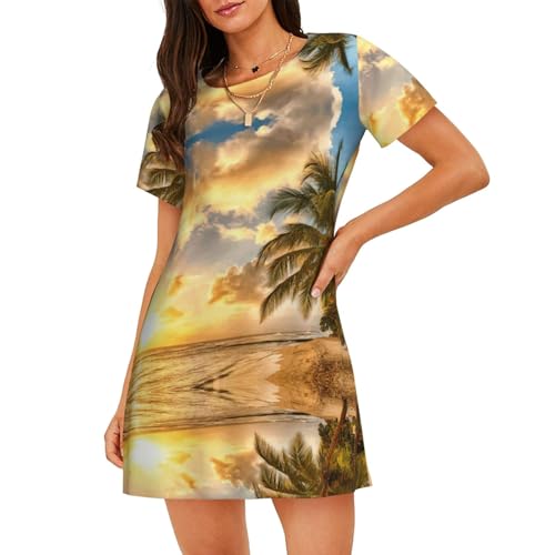 Chemise de nuit palmier pour des nuits d'été douces et confortables