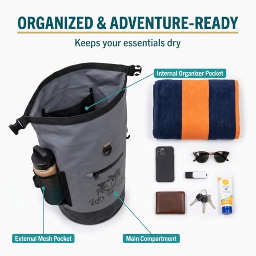Let's Tie Up Bolsa Seca Impermeable para Navegación y Aire Libre 30L miniatura 6