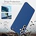 Taneny Silicone Case for Samsung Galaxy S25 FE, Durable and Stylish Drop Tested Soft Silicone Gel Rubber Slim Fit Shockproof Protection Phone Cover for Samsung Galaxy S25 FE 5G (Blue)