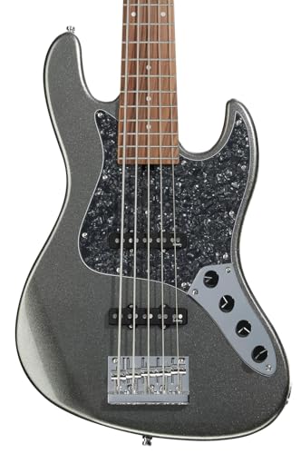 Sadowsky MetroExpress Vintage JJ 5-string Bass Guitar - Solid Silver Metallic, Malple Fingerboard