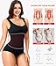 Nebility Women Waist Trainer Bodysuit Slim Full Body Shapewear Seamless Round Neck Jumpsuits Tummy Control Tops (M/L, Black)