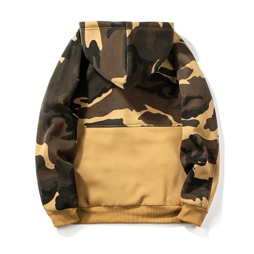 Pull épais en coton doux style camouflage avec coupe décontractée homme - 6