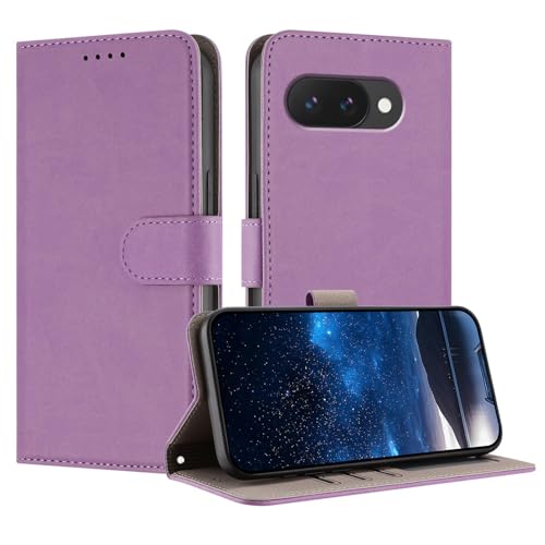 Étui portefeuille pour Google Pixel 7 Pro avec clapet magnétique violet