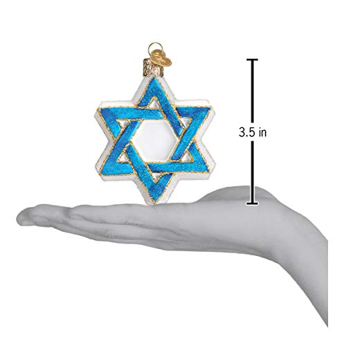 Old World Christmas Ornaments: Hanukkah Glass Blown Ornaments For Christmas Tree, Star Of David #TOP4