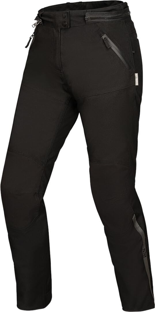IXS Tourster-STX 1.0 wodoodporne damskie motocyklowe spodnie tekstylne, czarny, S