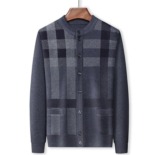 Men's Stripe Print Cardigan Casual Sweater Knit Button Down Classic Sweater Casual Loose Fit Fall Winter Sweaters3