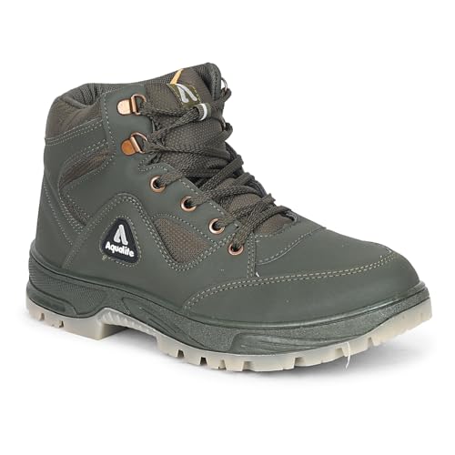 Image of Aqualite Premium ATR-102 Trekking Boot Shoes with Lace-Up, Lightweight & Comfort Insole for Men