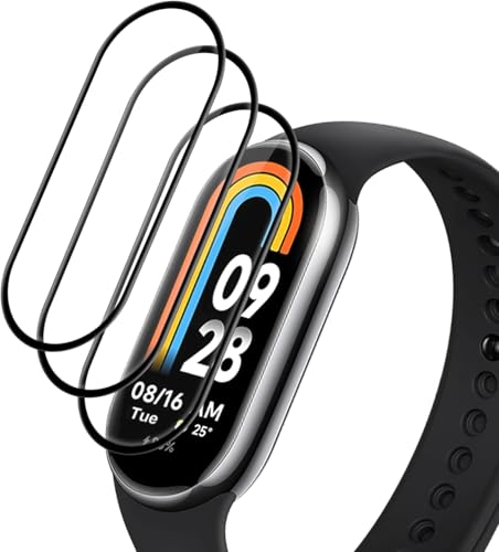 ToVioc Pellicola Protettiva Compatibile con Xiaomi Mi Band 10, [3 Pezzi] [Senza bolle] [Anti-Graffio] [Anti-Impronta] [Alta Definizione] Copertura Completa Pellicola para Xiaomi Mi Band 10
