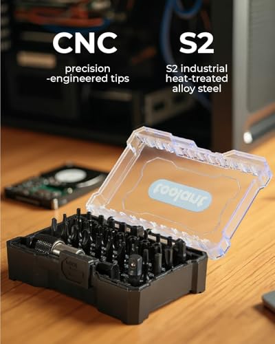 Image of toolant Security Bit Set,32-Piece Screwdriver Bit Set With Torx, Hex,Triwing, Spanner for Tamper-Proof Screws,1 /4 Inch Adapter and Release for Electric, Impact Drills