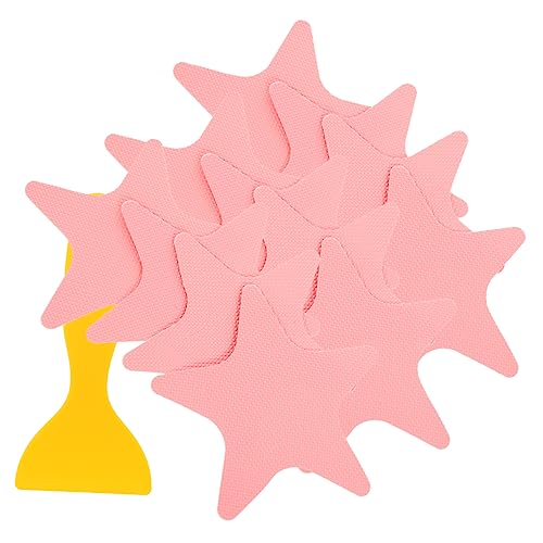 BUTIFULSIC 1Set Decorative Star Non Slip Bathroom Stickers Peva Skid Decals for Bathtubs Showers Pools and Stairs Easy to Use Star Design