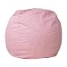 Flash Furniture Small Light Pink Dot Kids Bean Bag Chair