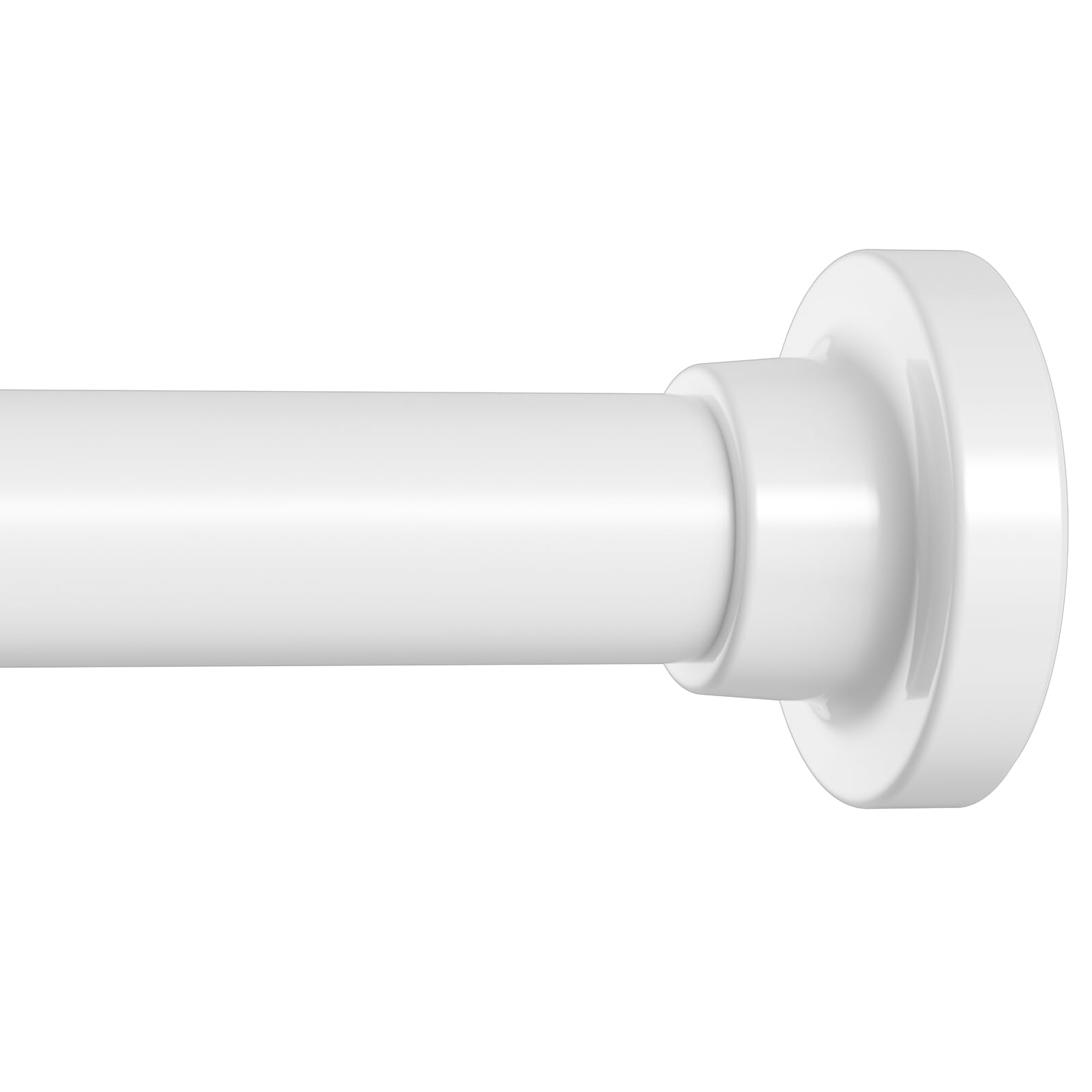 Long Tension Curtain Rod 40-113inch White Shower Curtain Rods