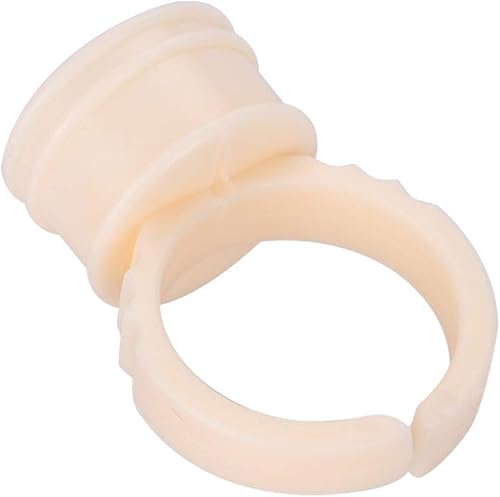 Miniatura 8 de 100 piezas de anillo de tatuaje de cejas de silicona microblading pigmento dedo pegamento titular para maquillaje de pestañas, herramientas
