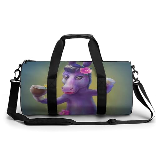 Sac de voyage âne violet le duffel bag des week-ends camping