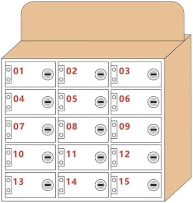 Cell Phone Locker Box with Door Locks and Keys Clear Acrylic Jail Storage Cabinet Wall Mounted,Solid Wood Mobile Phone Holder Wall Rack with 12 24 36 48 60 Slots Ideal for Schools Offices & image 5