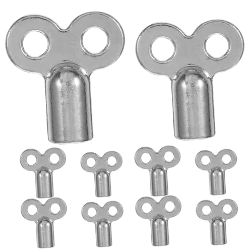 10 Pezzi Chiave Valvola Di Scarico Termosifone Strumento Di Interruttore Attrezzi Calzante Attrezzo Aria Radiatore a Foro Quadrato Lega argento