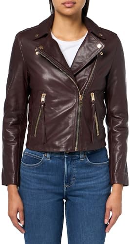 Women&#39;s Dalby Leather Biker Jacket