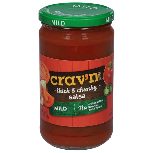 Cravn Flavor, Mild Chunky Family Size Salsa, 24 Ounce