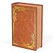 MONOJOY Faraday RFID Book Box for Car Key Fob Keyless Signal Blocking and Cell Phone RF Shielding PU Leather Brown Cage with Magnet to Close