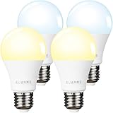 EUARNE Smart Light Bulb WiFi LED Temperature Changing Light Bulb,A19 E26 CW 9W Dimmable Light,Compatible with Alexa, Google Home?No Hub Required?4 Pack, Only for 2.4GHz
