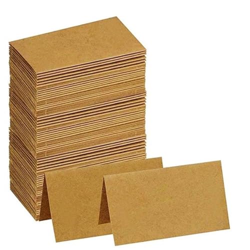 Carte de table de mariage en kraft marque-place banquet fête 200pcs