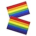Graphic Dust Rainbow Flag Sign Gay Lesbian LGBT Lesbian Embroidered Iron on Patch LGBTQ LGBTQ+ LGBTQIA+ Logo Gay Pride Festival Rights Love DIY Heart Sign Symbol