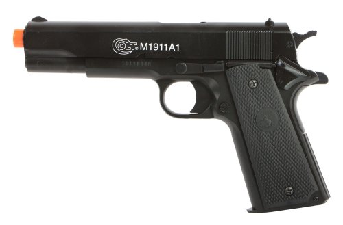Cybergun - Pistola a molla per softair Colt M1911 A1 Anniversary, con sistema Bax e culatta in metallo, potenza 0,5 j