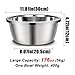 CHOEMORE Stainless Steel Large Dog Bowl Set of 2, with 176 oz (24cup) High Capacity Metal Dog Food Bowls,Desirable Water and Food Bowls for Large, X-Large, and Giant Dogs,Heavy Duty, BPA-Free