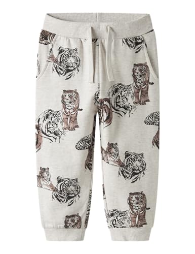 Nmmthorne Nreg Sweat Pant BRU Box con cintura ajustable y puños elásticos niños