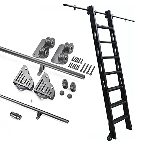Kit de herrajes con riel colgante para puertas de granero de 3,3 a 20 pies 2