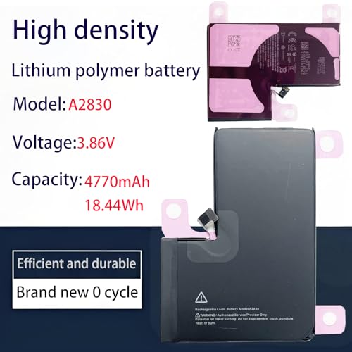 Batterie iPhone 14 Pro Max A2830 haute capacité Aousavo de remplacement - 3