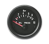  JOM Car Parts & Car Hifi GmbH 21114V extra Instrument, Youngtimer, oliedruk, zwart, Ø52mm