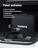 tomons Kabel do ładowania typu 2, 11 kW, 5 m, 16 A, 3-fazowy, kabel do ładowania samochodu elektrycznego typu 2 do EV/PHEV, typ 2 na typ 2 EV, kabel do ładowania z torbą i ściereczką z mikrofibry do