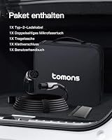 tomons Typ 2 Ladekabel, 11KW 5M 16A 3-Phasig,für E-Auto EV/PHEV – Ansicht 7