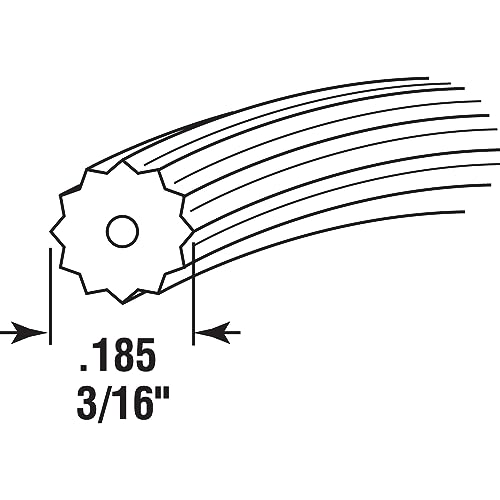 Prime-Line MP7944 Screen Retainer Spline.185-in(3/16-in), Black, 1 Roll of 250 ft by Prime-Line - Image 2