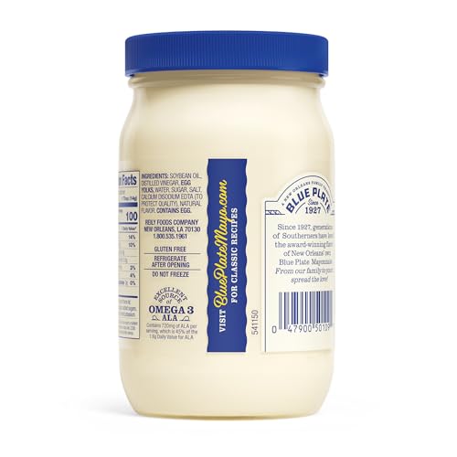 Image of Blue Plate Real Mayonnaise, 8 Fl Oz Jar (Pack of 1)