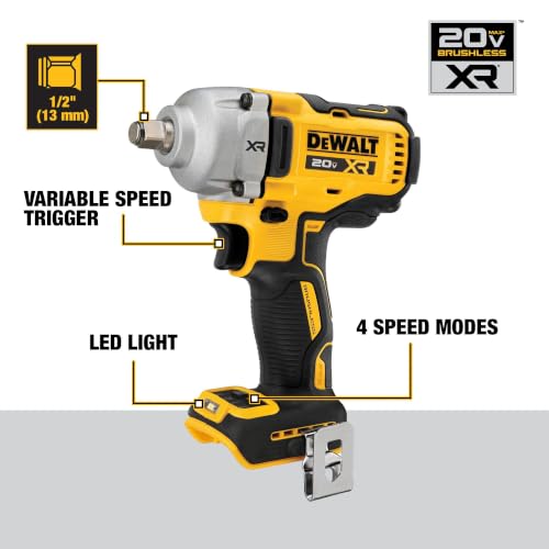 Image of DEWALT 20V MAX 1 /2 and 3 /8 in. Cordless Impact Wrench Combo (DCK206D1P1)