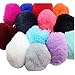 20pcs DIY Genuine Rex Rabbit Fur Pompoms Ball for Phone Tag, Handbag Charm, Keychain