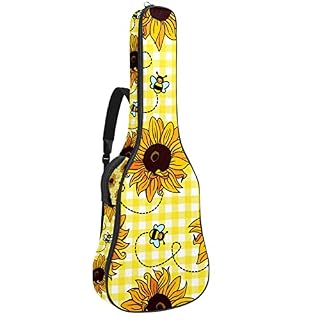 Housse de protection imperméable en tissu Oxford pour guitare électrique avec poignée latérale rembourrée Empreintes de chien, Multicolore 10., 42.9×16.9×4.7 in, Sacs pour guitare acoustique - Les Beatles, Paul McCartney, John Lennon, RIngo Starr, George Harrison