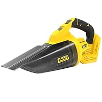 STANLEY FATMAX V20 | 18V Hand Vacuum - Up to 45 CFM air Flow, 2 Stage Filtration, Washable pre-Filter, Creevice Tool, 500ML Dust Bowl, Bare Unit