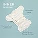 Esembly Cloth Diaper Bundle Set (Size 2, Mist), Tossers (2 Pack) and Overnighters (4 Pack) - Cloth Diapering Essentials for Nighttime or Heavy Wetters