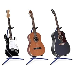 3x Classic Cantabile GS-30 BU Support pour guitare Bleu – Image 5