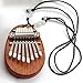 SEWACC Mini Kalimba Thumb Piano, 8 Key Portable Wooden Finger Thumb Piano Musical Instruments with Lanyard for Beginners