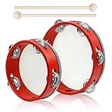 Matériaux Naturels : Fabriqués à partir de bois naturel, les tambourins présentent une surface finement poncée, lisse, arrondie et douce pour les mains. Le renfort autour de la base offre une protection supplémentaire pour une durabilité accrue, améliorant considérablement la longévité globale.