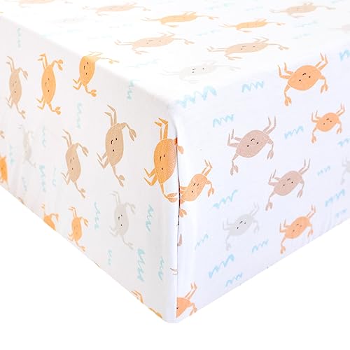 Premium Fitted Knit Crib Sheet/Toddler Sheet Tide By Copper Pearl #TOP16