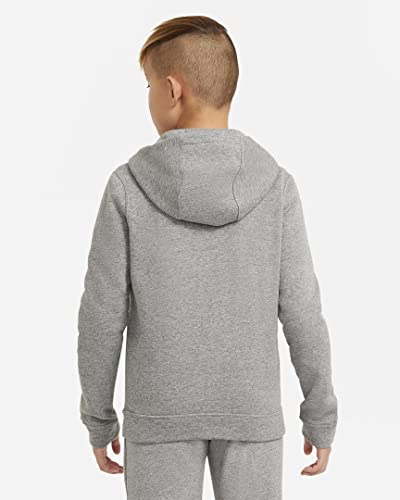Nike Youth Boys Full Zip Fleece Hoodie Athletic Hoody (Small) Gray (Small)3
