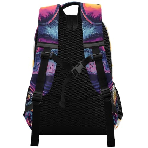 Tyrannosaurus Rex Dinosaur Backpack 3rd 4th 5th Grade School Bookbag Travel Laptop Daypack Bag for Boys Girls3