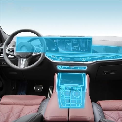 Protecteur d'écran navigation TPU : finies les rayures sur console X5 X6 - 2