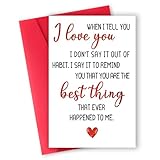 gerdiny Valentines Day Decorations, Sexy Valentines Day Gifts for Her Him, Romantic Valentine's Day Card Gifts for Husband Wife Girlfriend Boyfriend, I Love You Valentines Card